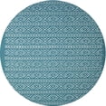 thumbnail image 1 of Ahgly Company Machine Washable Indoor Round Contemporary DarkCyan Green Area Rugs, 6' Round, 1 of 7