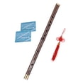 thumbnail image 3 of Flute, Bamboo Dizi Traditional Handmade Chinese Flute Pluggable D Key Flute for Beginners and Performers, 3 of 4
