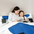 thumbnail image 5 of Manfei Geometric Stripes Bedding Comforter Set,Minimalist Geometric Aesthetic Twin Comforter Sets,Blue White Black Bedding Set,Breathable Home Decor,2-Piece, 5 of 8