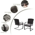 thumbnail image 3 of Grand Patio Outdoor Wicker Bistro Chairs - Set of 2, Gray, 3 of 7