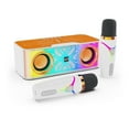 thumbnail image 1 of TFixol Orange A9Pro Haut-Parleur de Karaoké Bluetooth Portable avec Deux Micros Sans Fil, Conception de Mécha Transparente, Batterie Intégrée et Éclairage d'Ambiance, 1 of 6