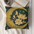 thumbnail image 3 of YINGXI  Throw Pillow Covers Geometric Velvet Pillow Cases Moon Star Decorative Cushion Cases for Sofa Living Room 24x24in, 3 of 5