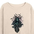 thumbnail image 3 of Corpse Bride - Crows Flying Over Zombie Bride - Women's Lightweight French Terry Long Sleeve Shirt, 3 of 5