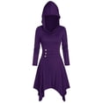 thumbnail image 2 of Halloween TIMIFIS Costumes d'Halloween pour Femmes Costumes à Lacets à Capuche Vintage Chandail-Over Robe Longue à Bandage Cape Robe Renaissance Femmes, 2 of 3