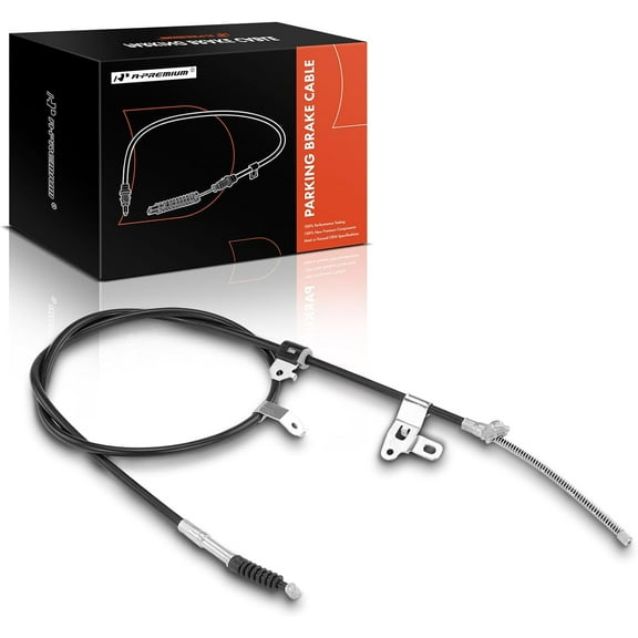 A-Premium Rear Passenger Side Parking Brake Cable Assembly Compatible with Toyota Models: Corolla 2004 2005 2006 2007 - Replace# 4642002080