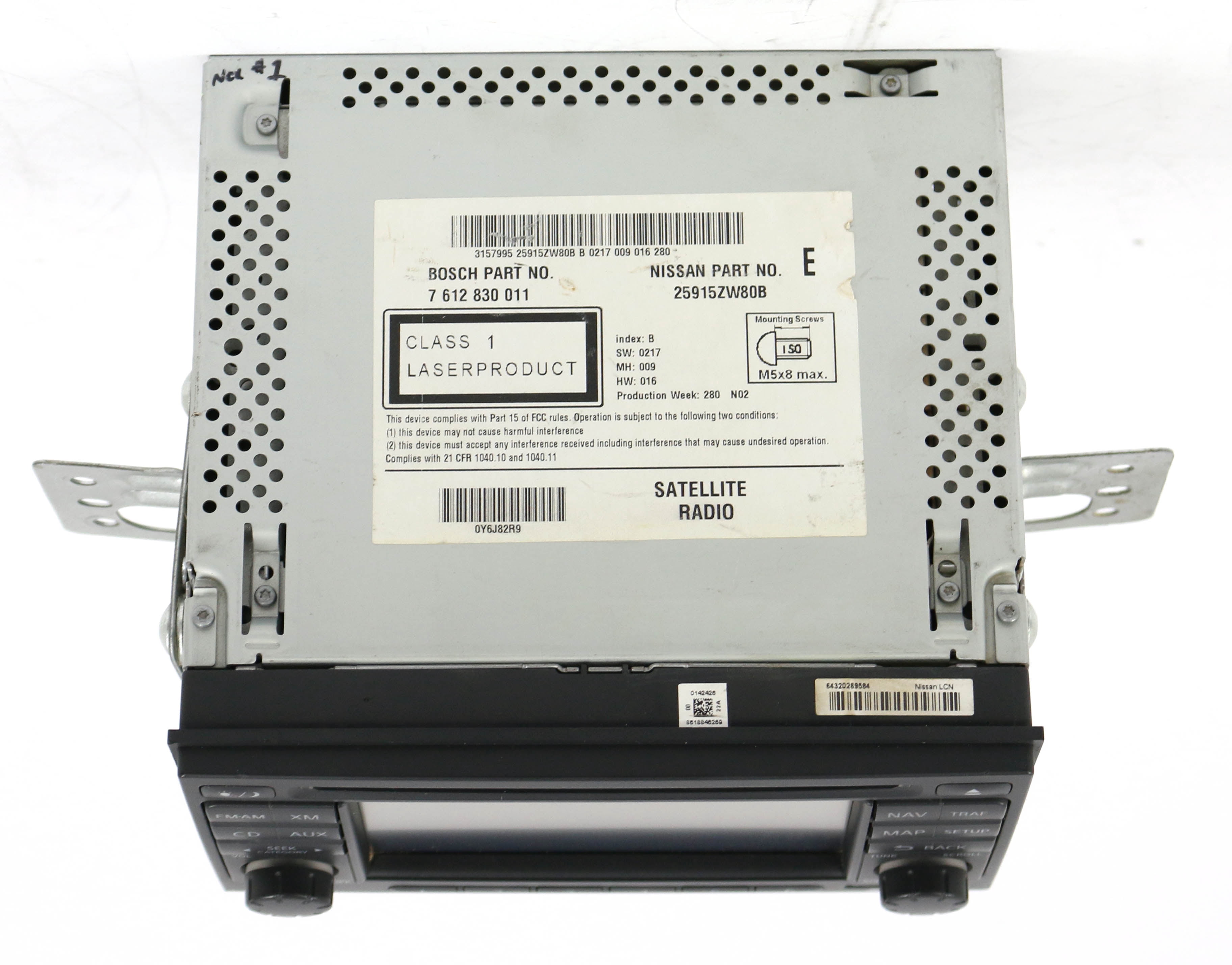 Restored 2010-11 Nissan Versa Radio AM FM Navi Capable 6 CD Player 25915ZW80B (Refurbished)