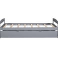 thumbnail image 4 of Gray Twin Size Platform Bed With Efficient Trundle - Bedroom Decor Complement Utilitarian Efficiency Increase, 4 of 7