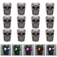 thumbnail image 1 of Luz de Halloween, 12 piezas/juego, luz LED decorativa con forma de calavera para Halloween, decoración de Halloween, verdadera excelencia, 1 of 12
