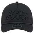 thumbnail image 2 of Men's New Era Black Houston Astros City Initial 9FORTY A-Frame M-Crown Adjustable Trucker Hat, 2 of 5