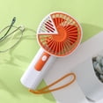 thumbnail image 3 of Triangular Stitching Lanyard Fan, Portable Handheld Cooling Device With Thickened Protective Mesh, for Outdoor Travel, A, 3 of 5
