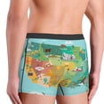 thumbnail image 4 of Kdxio Men's Boxer Briefs with USA Tourist Map With Famous Landmarks Print - Comfortable and Breathable Underwear for Everyday Wear, 4 of 7