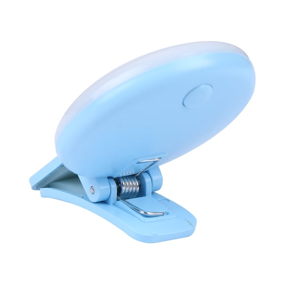 WEAVILUX Clip on Phone Camera LED Ring Blue with Built in Battery