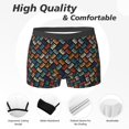 Mens Boxer Briefs Retro tape Breathable Stretch Mens Underwear