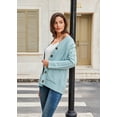 thumbnail image 5 of Womens Long Sleeve Cable Knit Sweater Open Front Cardigan Button Loose Outerwear, 5 of 5