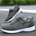 thumbnail image 5 of Domzle Men's Casual Walking Shoes for Elderly Lightweight Strap Comfortable Sneakers Outdoor Workout Sneaker Walking and All-Day Comfort Gray, 5 of 5