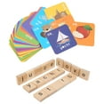 thumbnail image 4 of Juguete de aprendizaje de hechizos, rompecabezas educativo de letras del alfabeto, tarjetas de palabras, rompecabezas a juego, 4 of 9