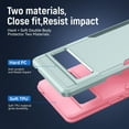 thumbnail image 2 of Google Pixel 8 Pro Case Heavy-Duty Shockproof Military-Grade Wireless Charging Support Phone Case for Google Pixel 8 Pro(2023) 6.7"(Green/Pink), 2 of 14