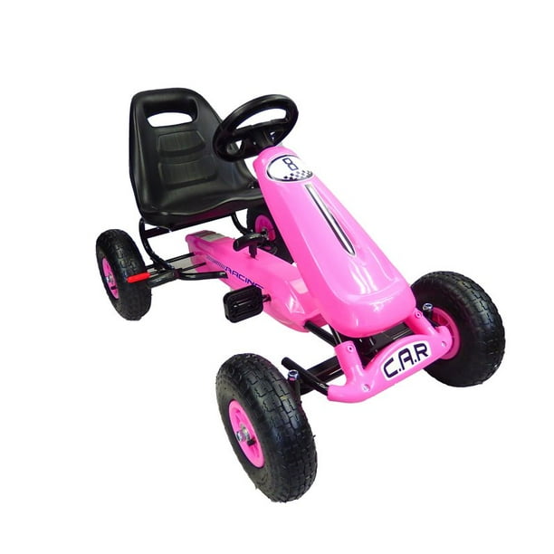 Go Kart a Pedales The Baby Shop - EBPMONT04 con llantas de aire Rosa -