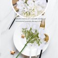 thumbnail image 2 of Elegante decoración para bodas y jardines, sin hojas, ramo de hortensias de seda blanca con flores artificiales, 2 of 8