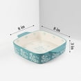 thumbnail image 4 of Wisenvoy 9 x 9 in Floral Porcelain Ceramic Baking Dish, 4 of 4