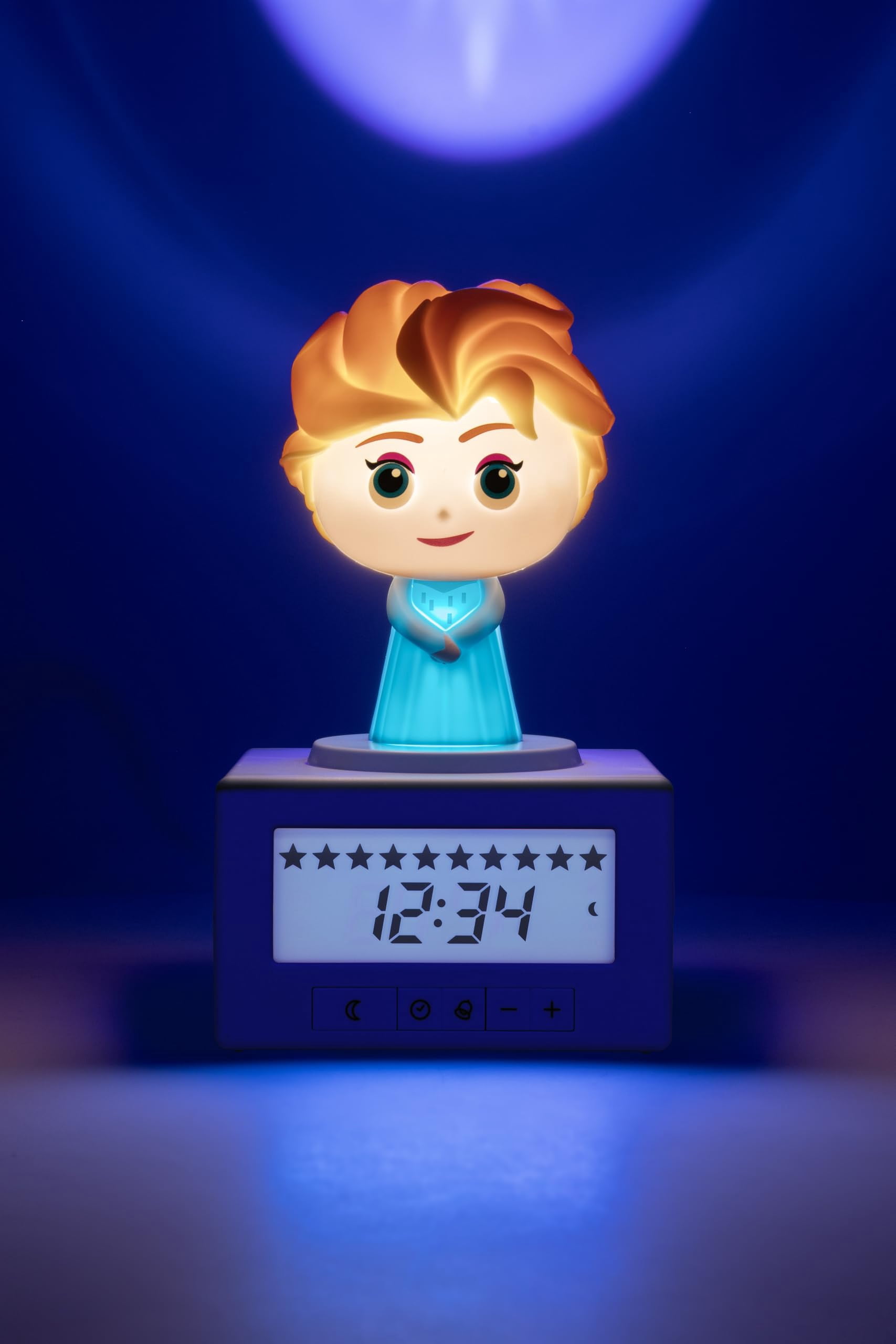 Disney Elsa Frozen Sleep Training Alarm Clock - Officially Licensed, Girls Projection Bedroom Night Light | Paladone