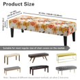thumbnail image 7 of Whosucclay Butterfly Daisy Print Stretch Dining Bench Cover, Wear Resistant Bench Slipcover Washable Bench Seat Protector Rectangle Bench Cover for Dining Room, Living Room, Bedroom, 7 of 7