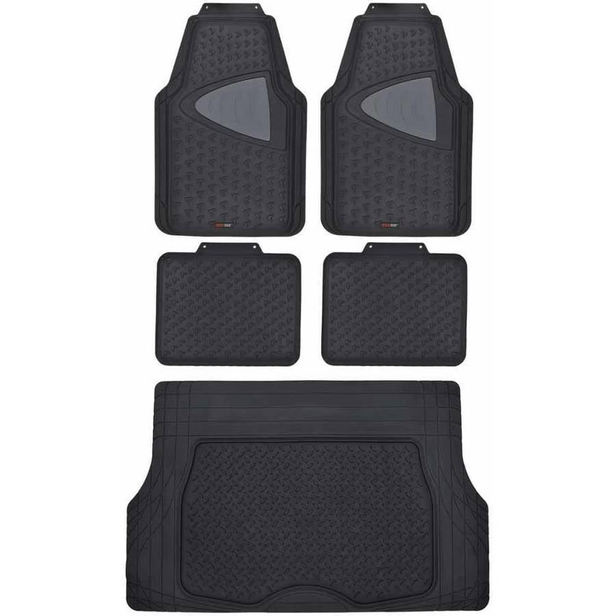 Motor Trend EcoClean Car Floor Mats with Cargo Trunk Mat, 100 Percent