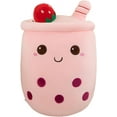 thumbnail image 1 of Almohadas de peluche de té de burbujas CHAO Boba gigante rosa 35 cm, 1 of 5