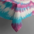 thumbnail image 4 of Pink Blue Tie Dye Mandala Rectangle Tablecloth 60"x120",Waterproof Polyester Rectangle Table Cloth, Wipeable Spillproof Polyester Tablecloth for Dining, Camping, Indoor and Outdoor, 4 of 6