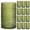 Green, variant on  Hobnail Drinking Glasses Set of 12,12 Oz Highball Glasses Embossed Boho Water Glass Cups Kitchen Bar Tumbler Glassware Set for Whiskey, Beer, Juice, Milk and Various Mixed Drinks 