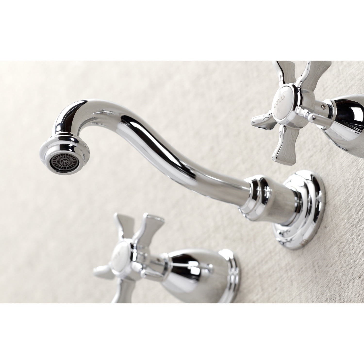Kingston Brass KS3021NX Hamilton Two-Handle Wall Mount Roman Tub Faucet, Polished Chrome