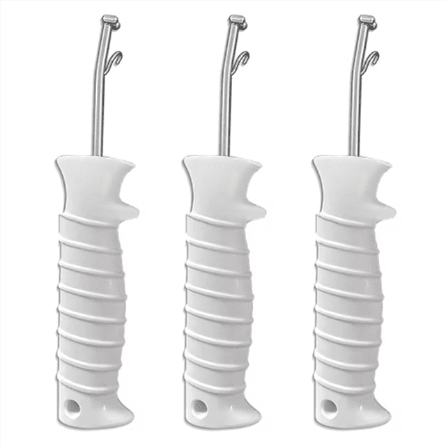 3X Release Fish Hook Extractor Fish Hook Remover Fishing Hook Quick Removal Device Security Extractor,3 x Release Fish hook Extractor,White