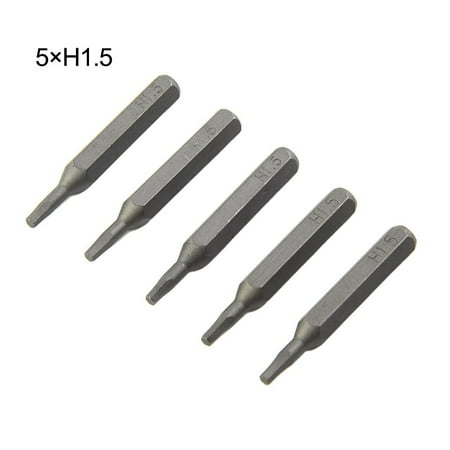 

Fule H4×28mm Small Hex Screwdriver Bits H0.7 H0.9 H1.5 H2 H3 H4 4mm Hex Shank