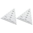 thumbnail image 3 of 2Pcs Patchwork Ruler Quilting Ruler Triangle Patchwork Cutting Template Quilting Template Ruler, 3 of 8