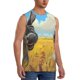 thumbnail image 2 of Fotbe Funny Countryside Donkey Men's Camiseta sin Mangas Estampada para Hombres, Playera Casual para Gimnasio, Entrenamiento, Playa-X-Large, 2 of 7