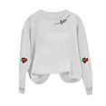 thumbnail image 4 of FDGIU ‌Valentine's Day Shirt Women, Heart Print Long Sleeve T-Shirt with Crew Neck for Valentine's Outfit & Casual Wear, 4 of 6
