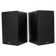 thumbnail image 3 of Pair Rockville RockShelf 64B Black 6.5" Home Bookshelf Speakers w/21" Stands, 3 of 11