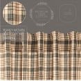 thumbnail image 5 of VHC Brands Cider Mill Short Plaid Curtain Panels, Tan, 63x36, Set of 2, 5 of 6