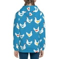 thumbnail image 6 of Xecao Cartoon Chicken Pattern Zip Up Hoodies for Boys Girls, Sweatshirt with Pockets-Medium, 6 of 6