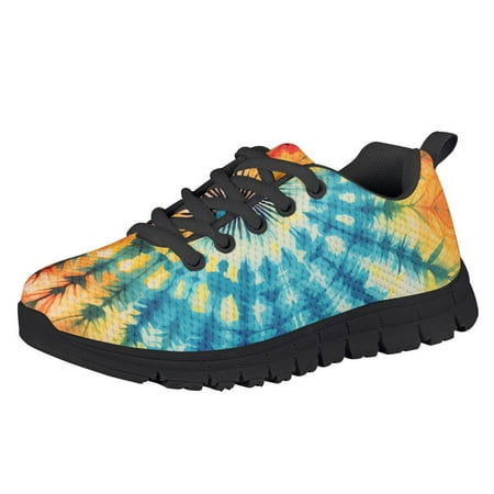 

ZOCAVIA Tie-dye Print Slip On Sneakers Flexible Lightweight Breathable Athletic Kids Running Shoes Most Comfortable Resistant Casual Sports Schoole Walking Shoes for Boys Girls