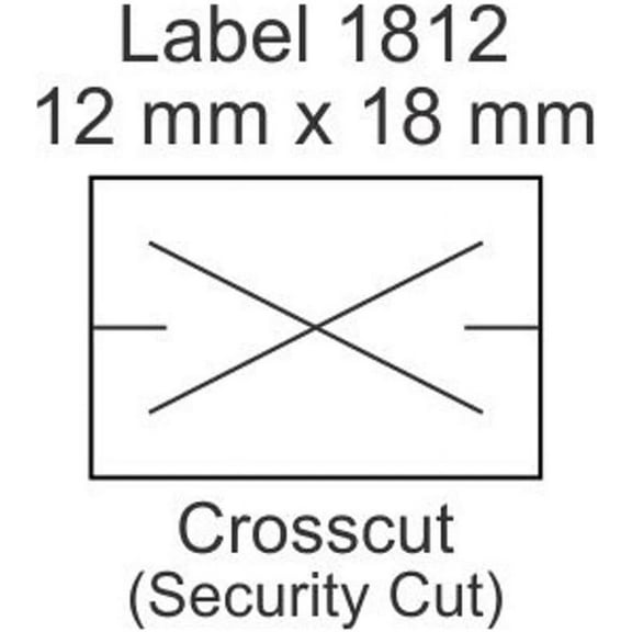White Labels for Contact Label Gun Models 6.18 & 7.18 (CGX1812)