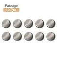 thumbnail image 3 of Uxcell 10pcs Metal Flat Button 12.5mm Round Metal Sewing Buttons Matte Black, 3 of 7