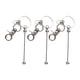 thumbnail image 4 of 3 piezas de barras de llavero con cuentas, suministros para hacer llaveros con cuentas de metal chapado para plateado, 4 of 9