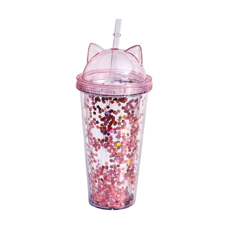 New Plastic Double Wall Glitter Tumbler with Straw Cute Kawaii Dinosaur Toy  Drinking Cup with Double Lids Dolls - China Plastic Cup and Reusable Travel  Cup price