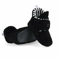 thumbnail image 2 of Anti-Slip Sole, Fleece Baby Booties, Newborn Home Booties, Sweat Proof Organic Cotton Lining, Black, 2 of 7