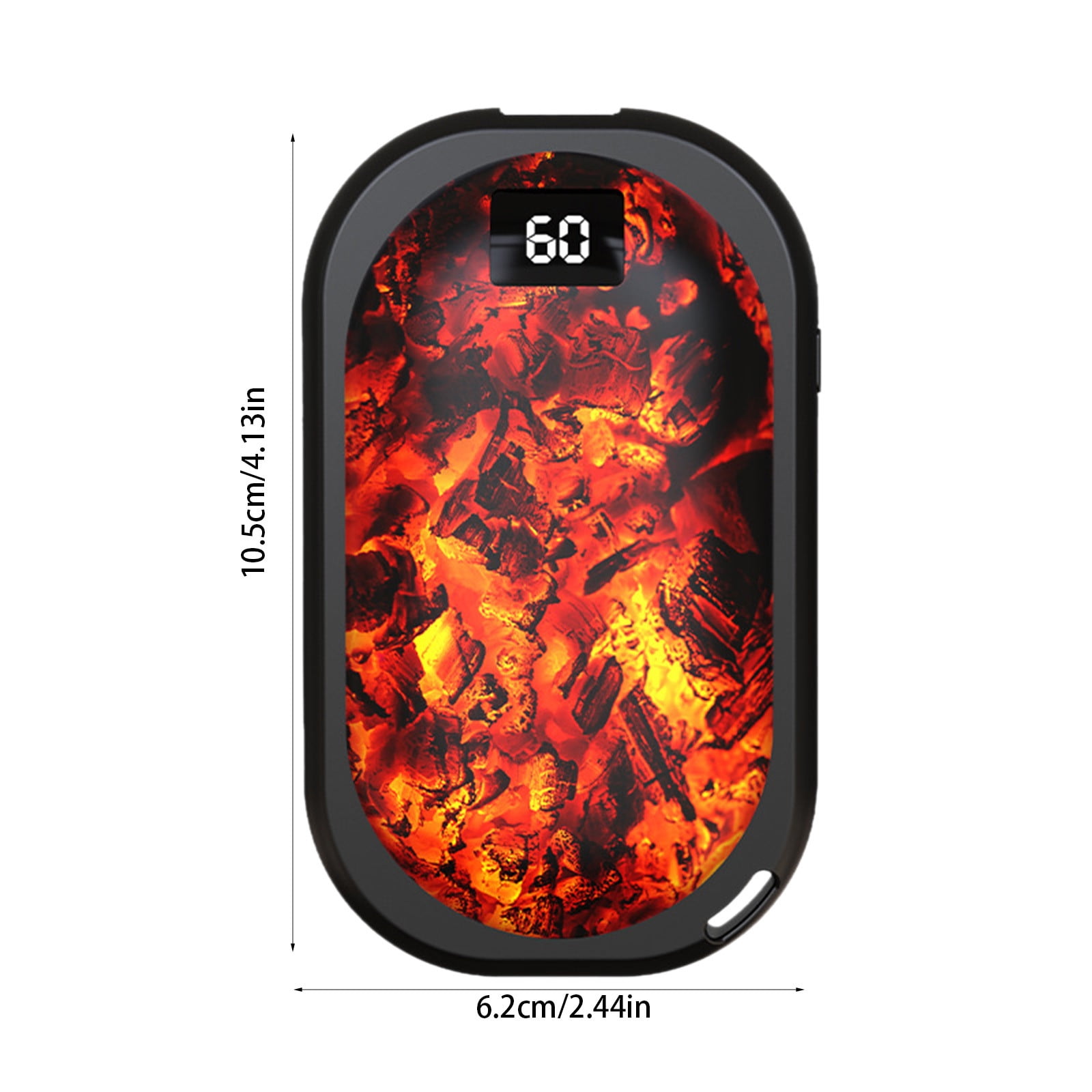 Wovilon Portable Hand Warmer Power Bank Rechargeable USB Hand Warmer Heater Double Side Heating 3 Gears For Skiing Climbing Hiking Winter
