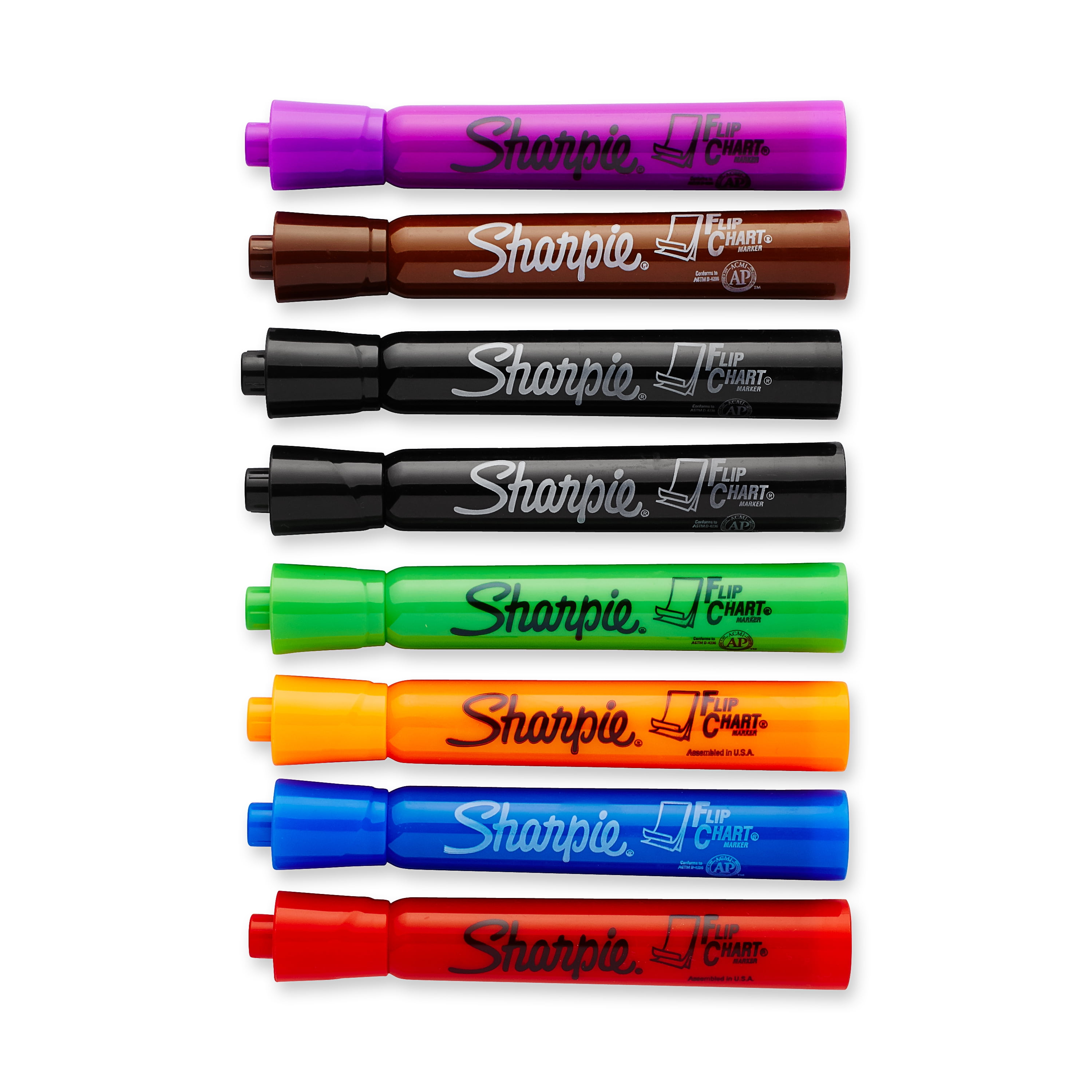 1 Bullet Tip 22480PP Flip Chart Markers Assorted Colors 8-Count 