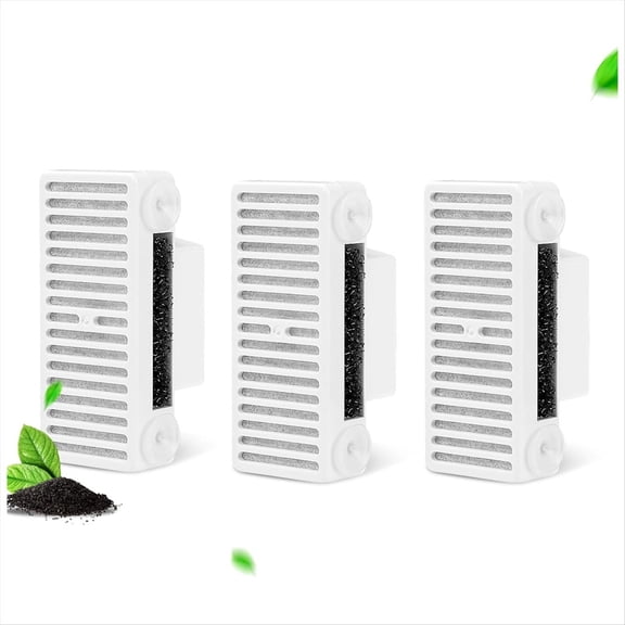 Qilidiba T-Shaped Filters Replacement Pet Water Fountain Filter Refill for Pioneer Mini Vortex and Swan Pet Drinking Fountain A