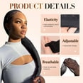 thumbnail image 6 of Hairweave Sleeve For Locs With Drawstring,Dreadlock Cap, Hair Weave Sleeve For Braids, Lightweight & Stretchable, Extra-Wide For Comprehensive Coverage, Band For Bun Faux Locs(Blue), 6 of 9