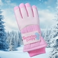 thumbnail image 2 of Splozh Gloves for Kids Childrens Winter Gloves Cute Cartoon Gloves for Boys and Girls with Thick Velvet Warmth Gloves Light Pink,6-8 Years, 2 of 4